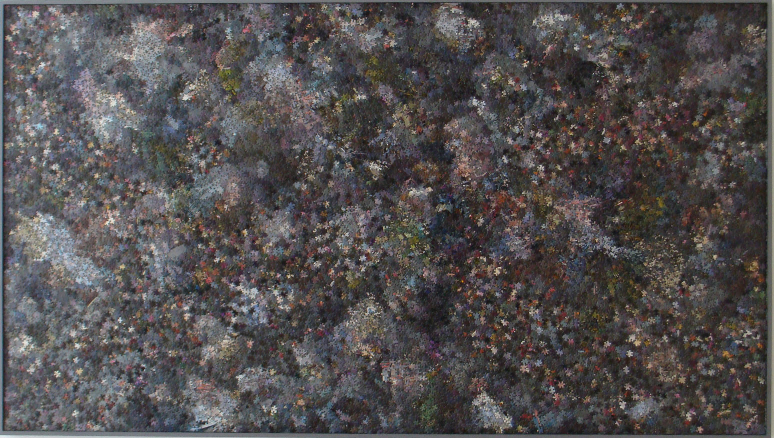 peintures et puzzle sur bois 150x270, 2011 coll. prive.